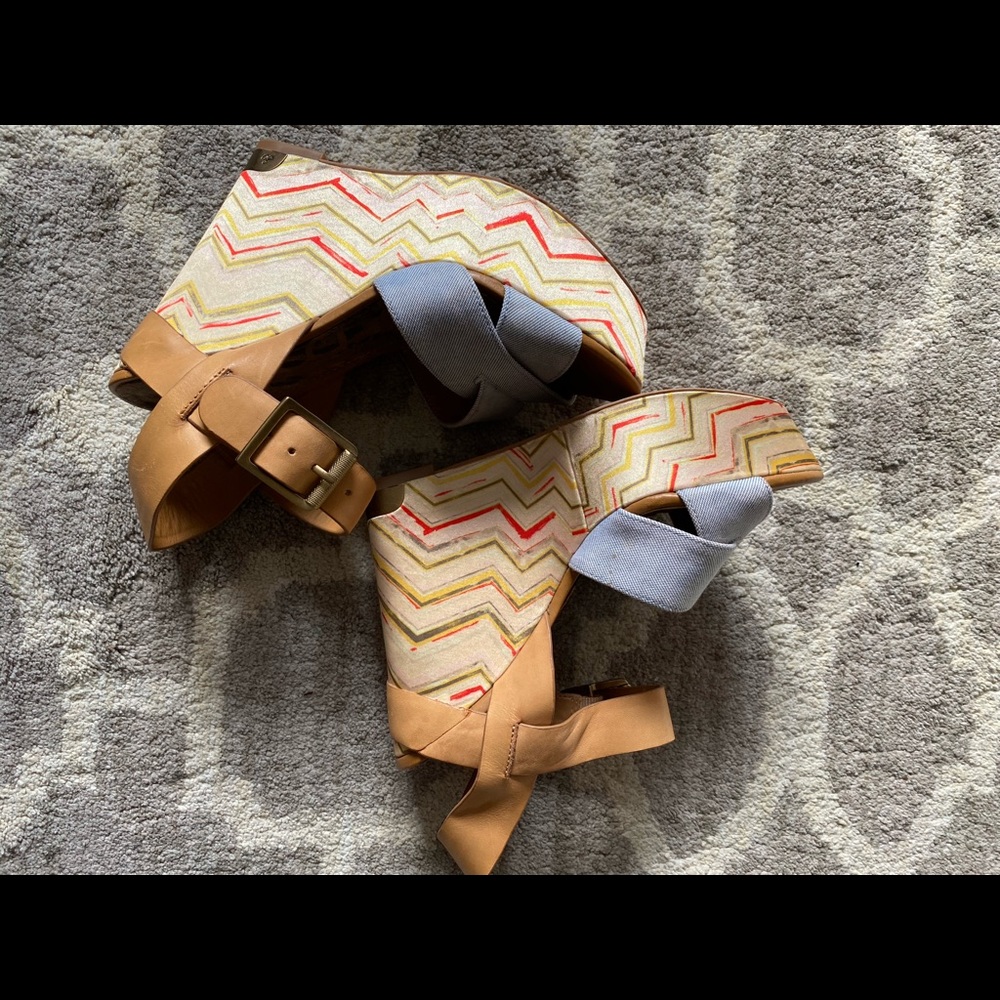 Satin wedges - Picture 3 of 4